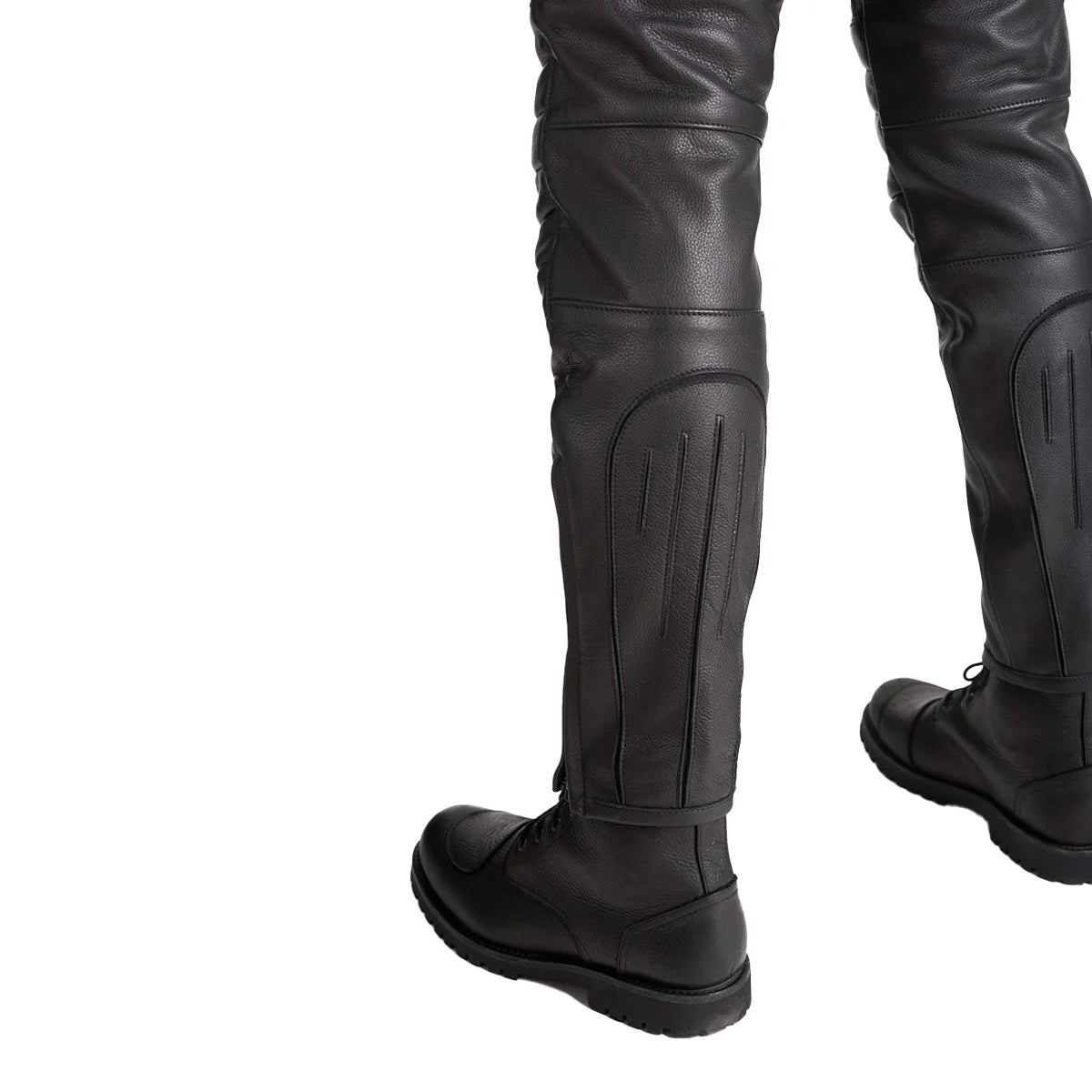 Pando Moto Katana Slim Men's  Leather Trouser - Black - Salt Flats Clothing