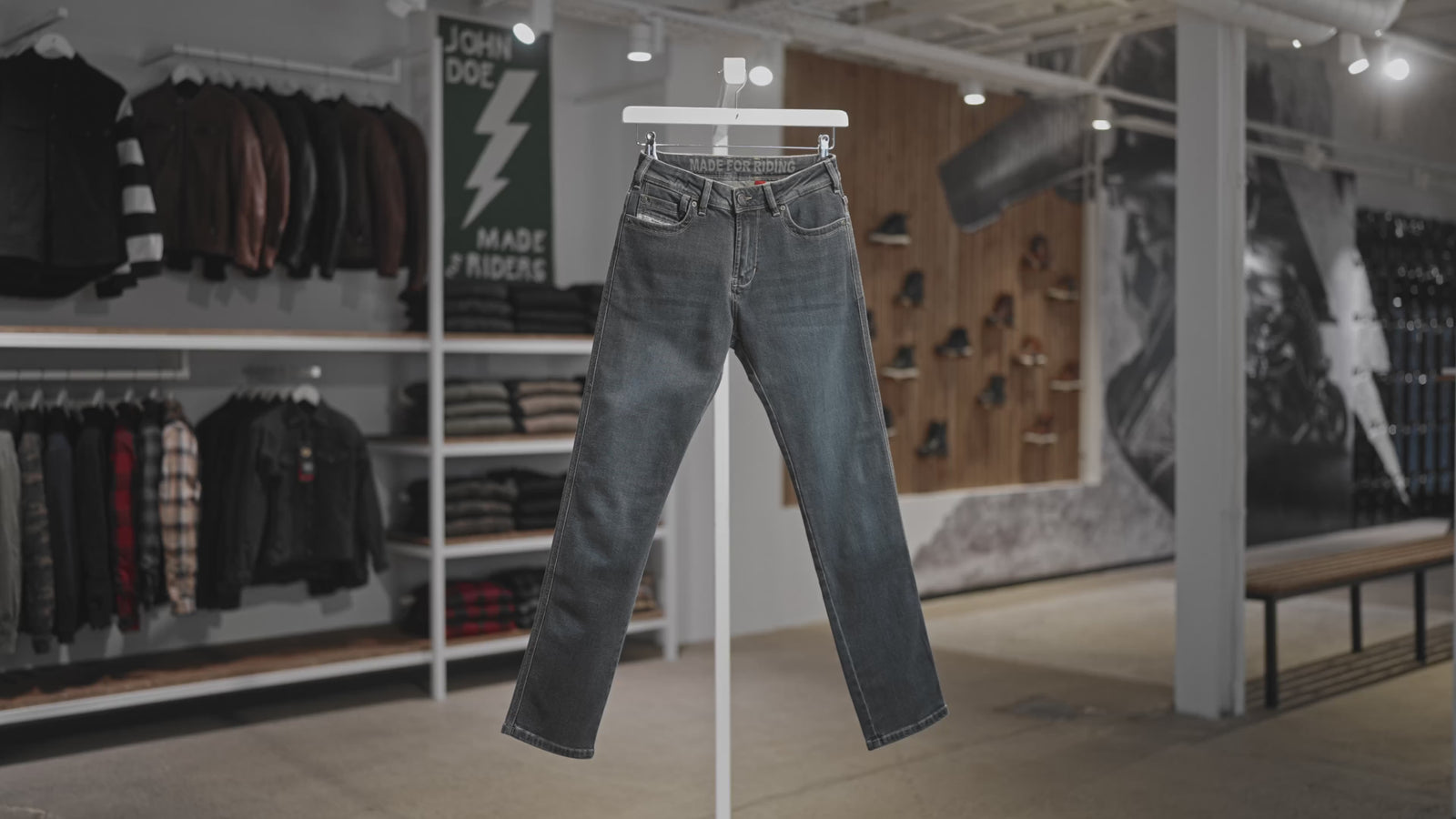 John Doe Pioneer Mono Single Layer Jeans - Light Grey - Salt Flats Clothing