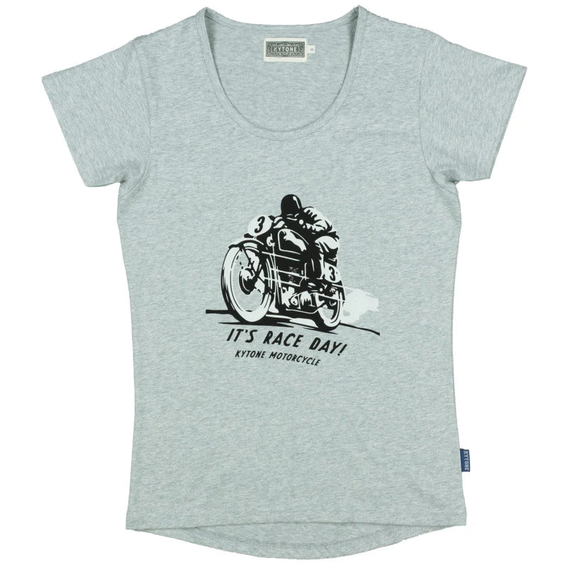 Kytone Ladies Race Day T'Shirt - Grey - Salt Flats Clothing