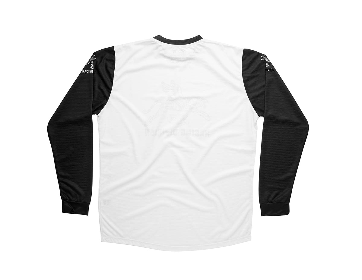 Fuel Motorcycles Racing Division Jersey - White - Salt Flats Clothing