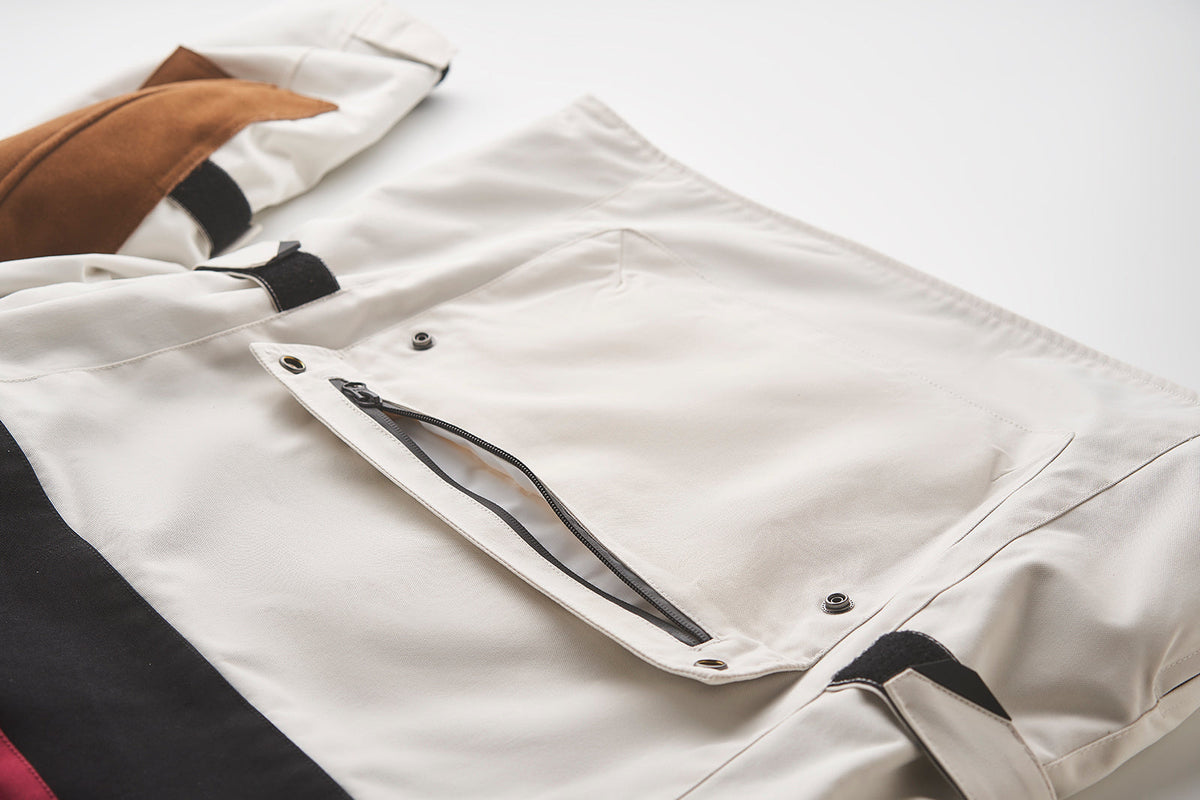 Fuel Motorcycles Rally 2 Jacket - White - Salt Flats Clothing