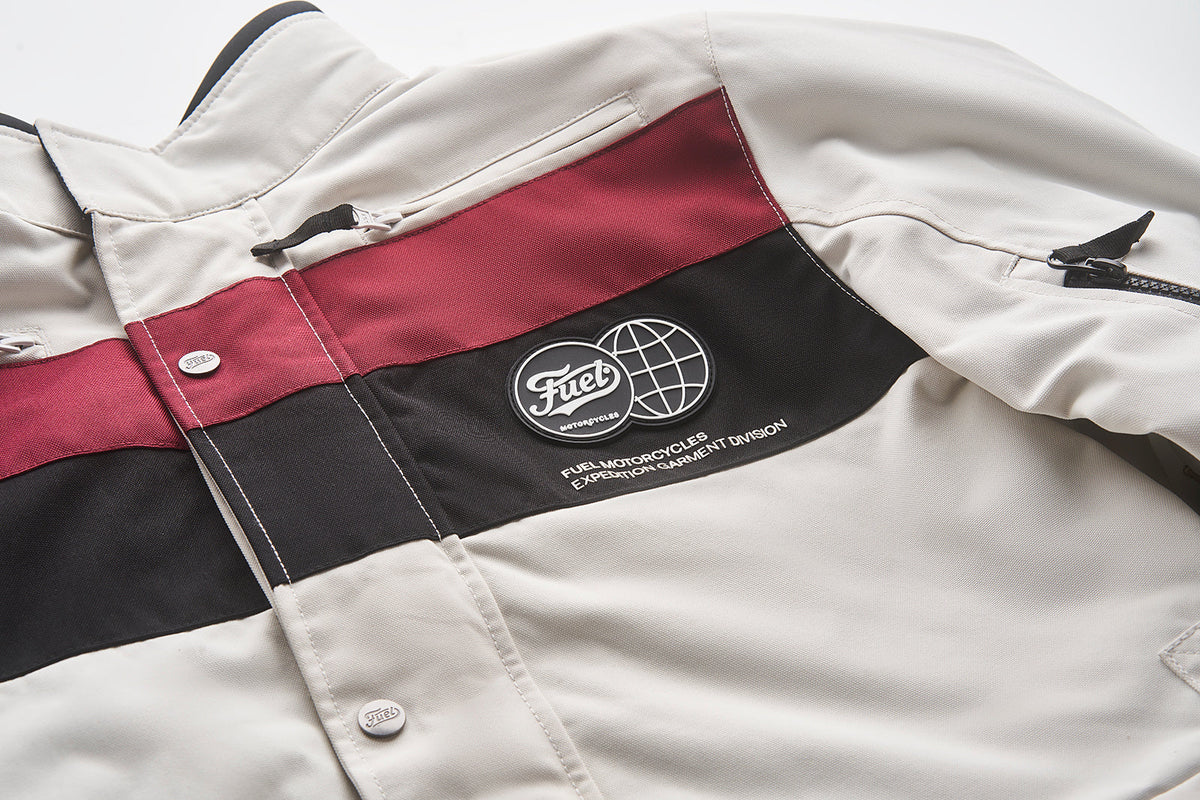 Fuel Motorcycles Rally 2 Jacket - White - Salt Flats Clothing