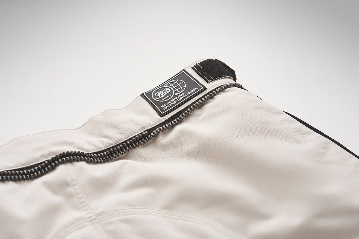 Fuel Motorcycles Rally 2 Trousers - White - Salt Flats Clothing