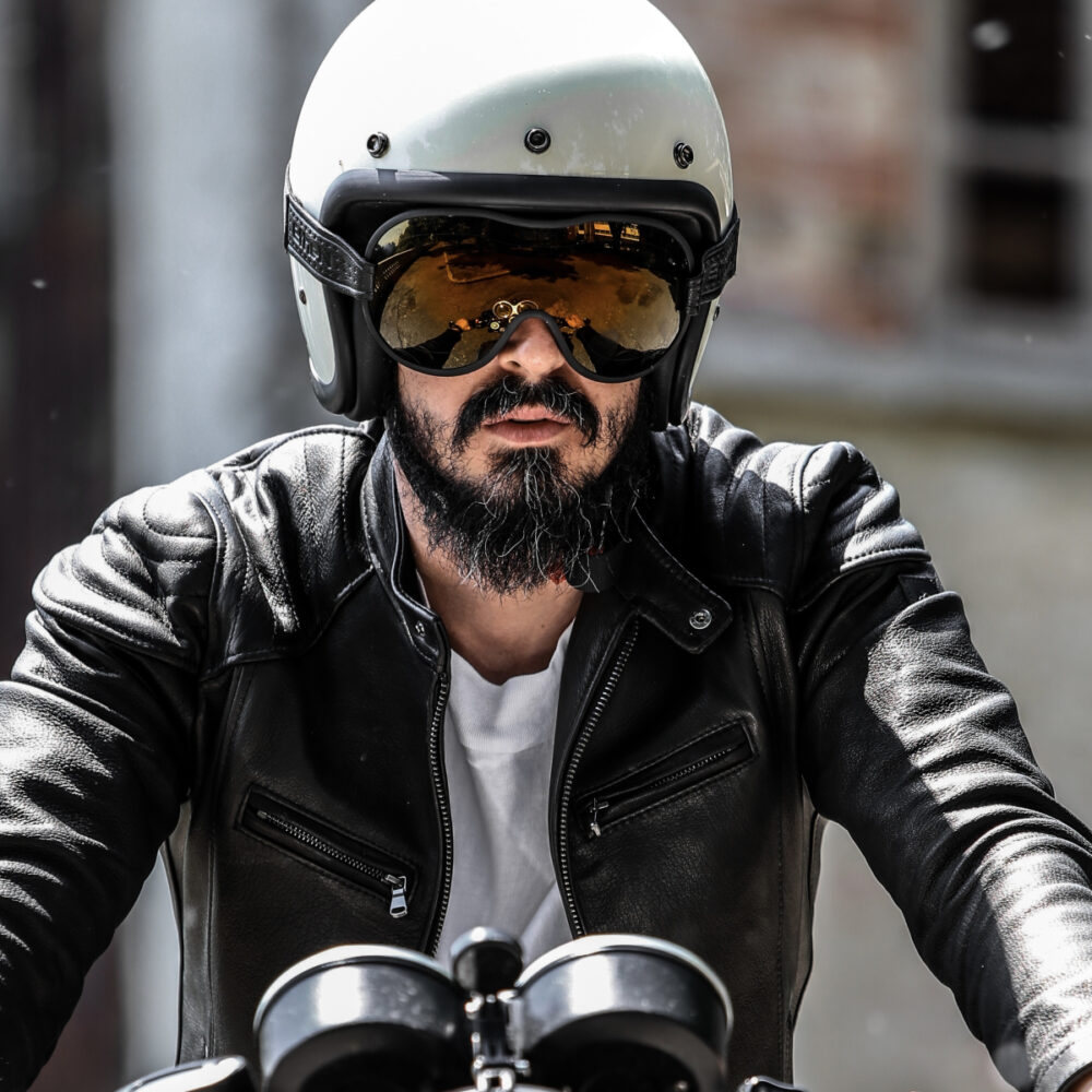 Ethen Cafe Racer Goggles - Union Jack - Salt Flats Clothing