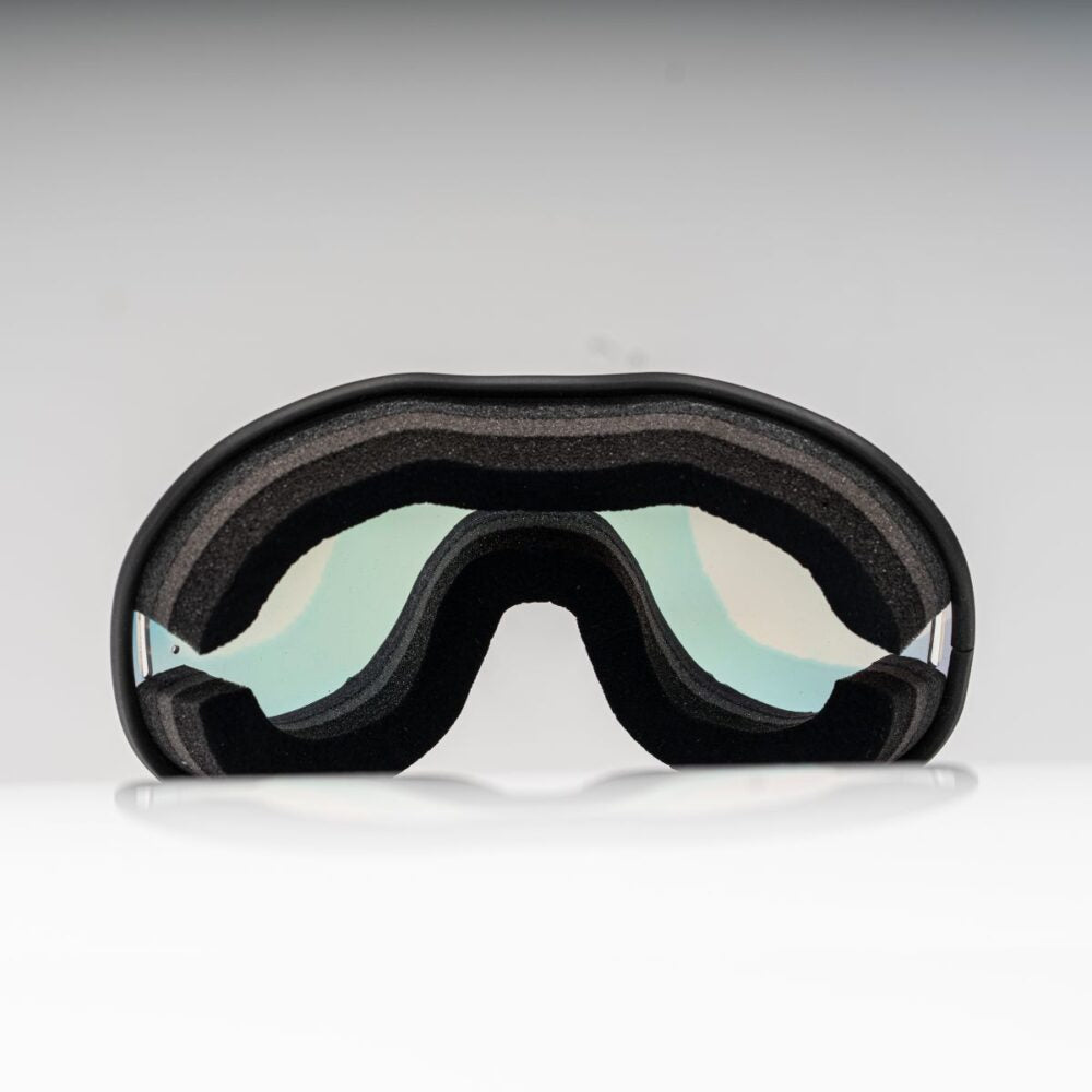 Ethen Cafe Racer Mirrored Goggles - Black White Checker
