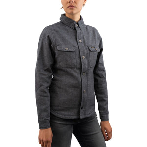 Rokker Boston Rider Ladies Shirt - Grey - Salt Flats Clothing