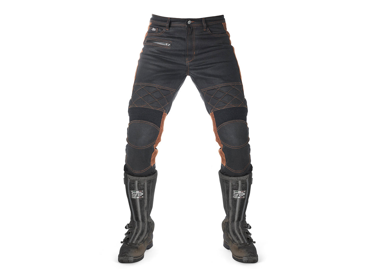Fuel Motorcycles Sergeant 2 Trousers - Waxed Denim - Salt Flats Clothing