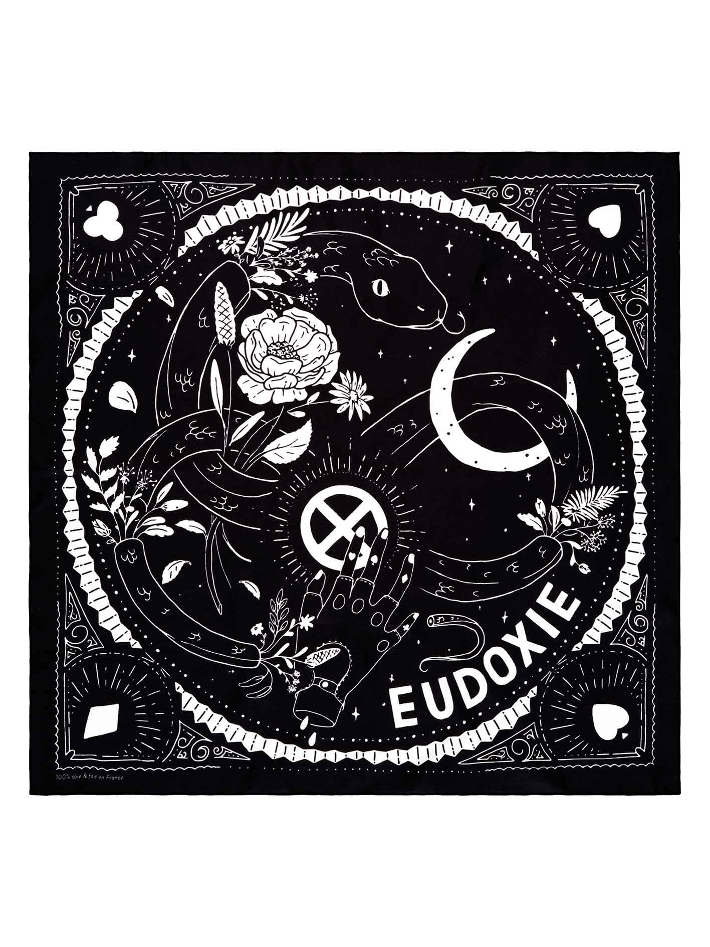 Eudoxie - Eudoxie Thelma Black Bandana - Bandana's and Tubes - Salt Flats Clothing