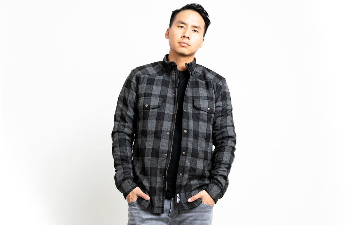 John Doe Motoshirt - Grey/Black - Salt Flats Clothing