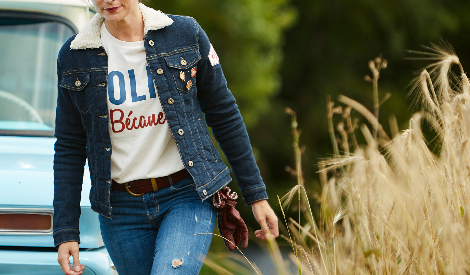 Wildust Sisters Denim Sherpa Jacket - Salt Flats Clothing 