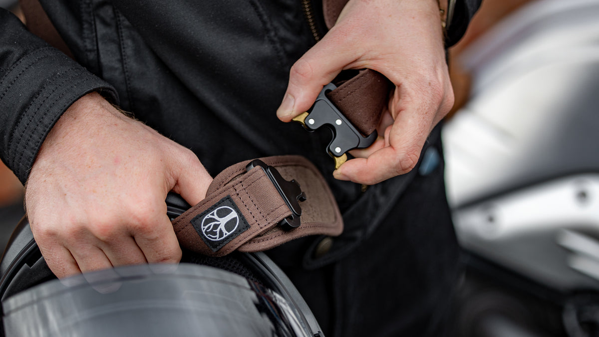 Wentworth Goods Co Wax Cotton Helmet Sling - Brown