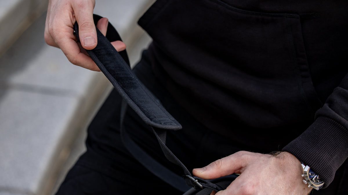 Wentworth Goods Co Wax Cotton Helmet Sling - Black