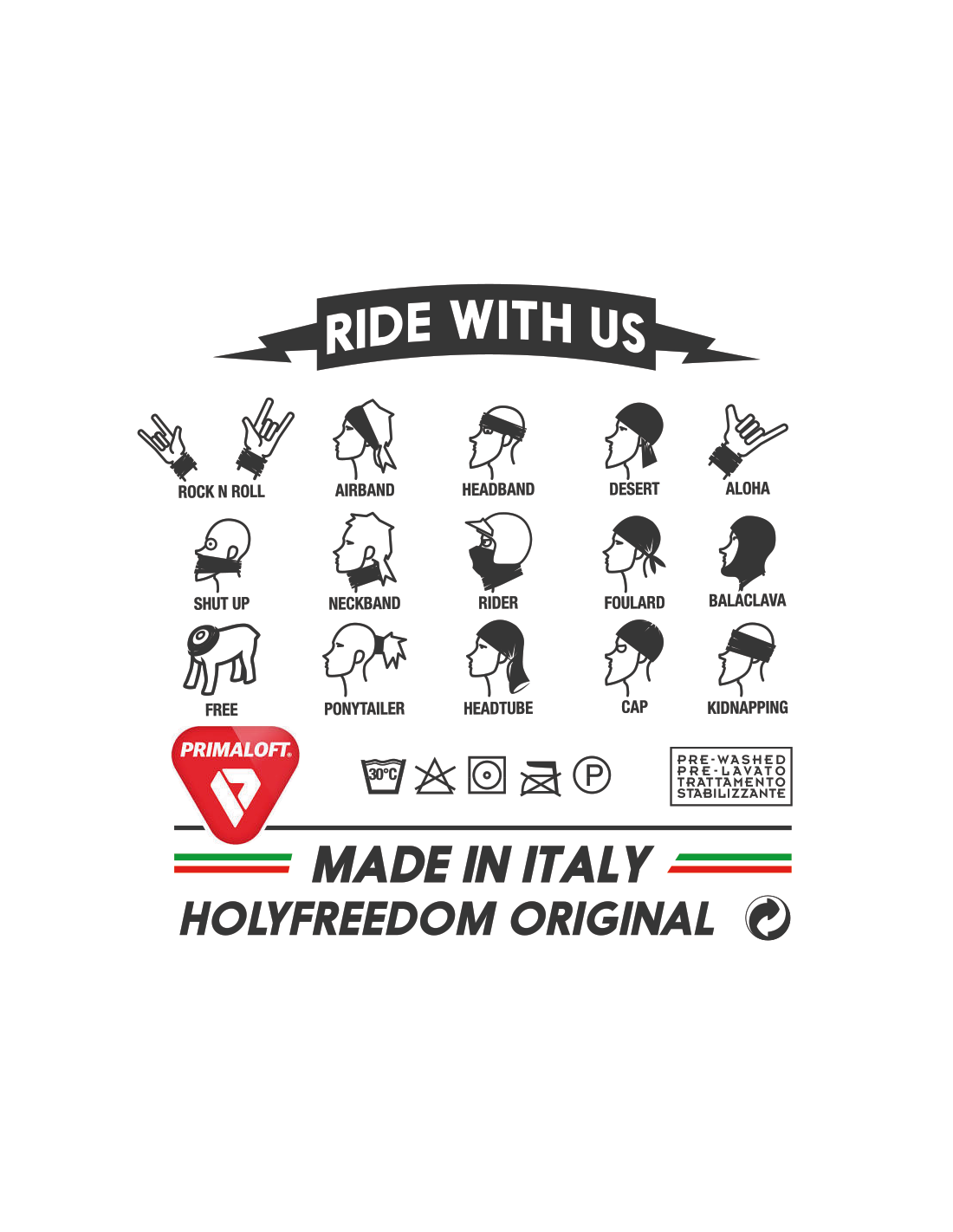 Holy Freedom The Hamptons Primaloft Bandana Tube