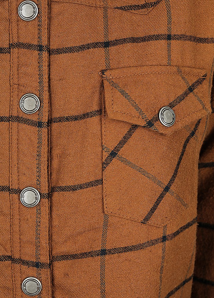 Black Arrow Ladies Savannah Motorcycle Riding Shirt - Whiskey Check