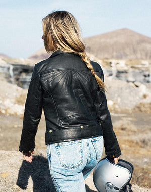 Eudoxie Amy Ladies Leather Jacket - Salt Flats Clothing