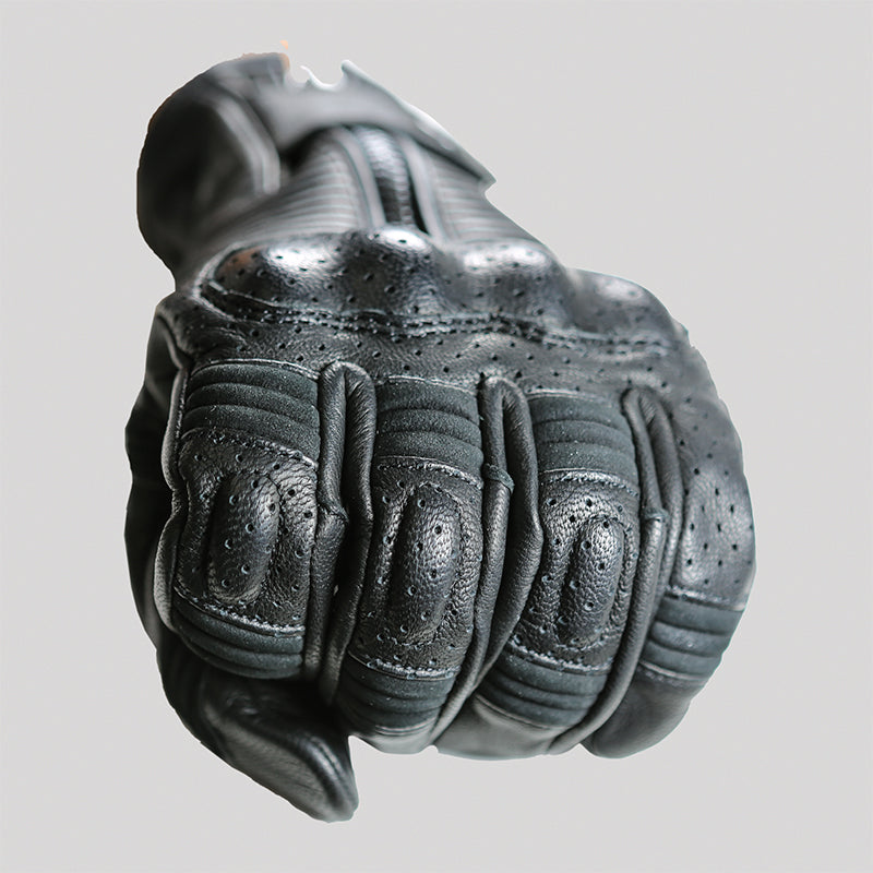 Garibaldi Smoke Winter Vintage Cafe Racer Style Men's Gloves - Black - Salt Flats Clothing