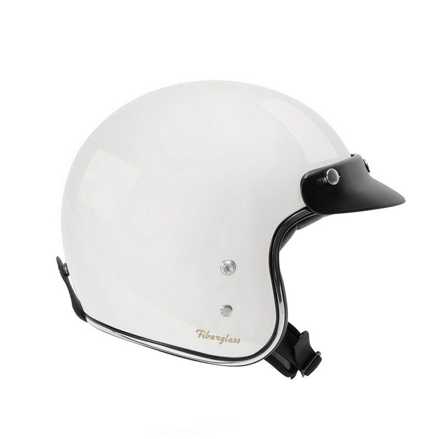 Garibaldi - Gari G02X Open Face Vintage Helmet - Pearl White