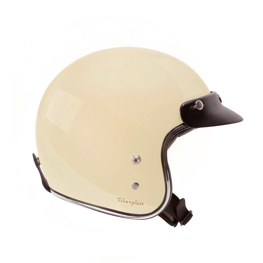 Garibaldi - Gari G02X Open Face Vintage Helmet - Ivory - Salt Flats Clothing