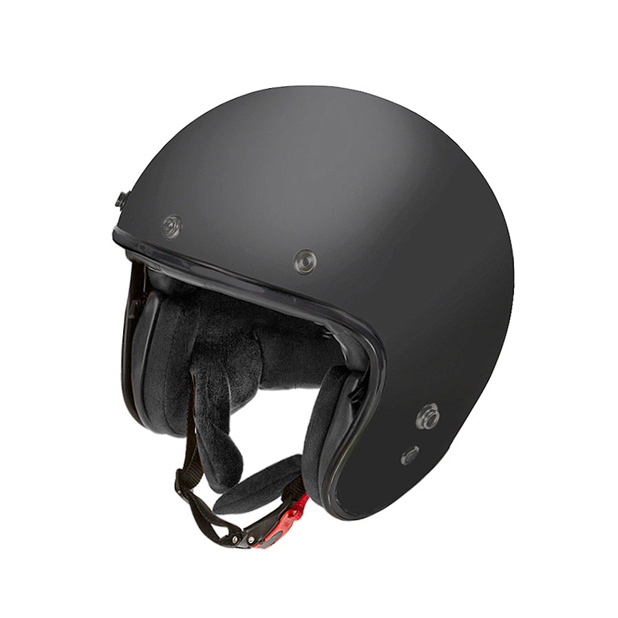 Garibaldi G02X Open Face Vintage Helmet - Matte Black