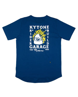 Kytone Ghost Rider Blue T'Shirt - Salt Flats Clothing