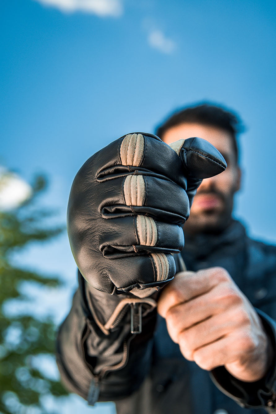 ByCity Mens Detroit Brown Tan Gloves Salt Flats Clothing