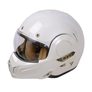ByCity 180 Tech Full Face Flip Helmet - Ivory - Salt Flats Clothing