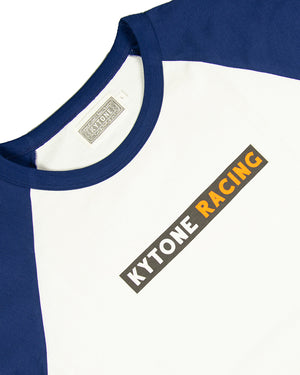 Kytone Left Foot White Blue LS T'Shirt - Salt Flats Clothing