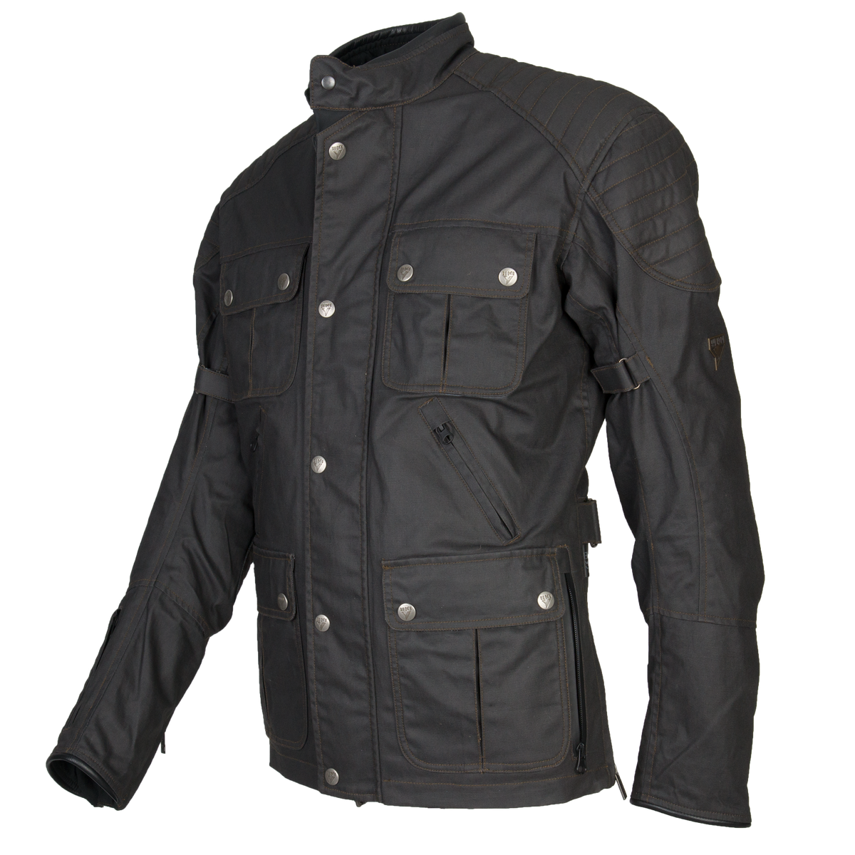 By City Men's London II Waxed Cotton Jacket - Black