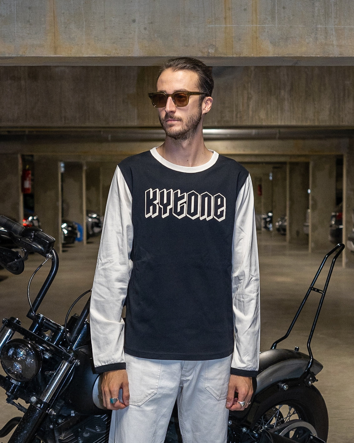 Kytone Metal Black/White LS T'Shirt - Salt Flats Clothing