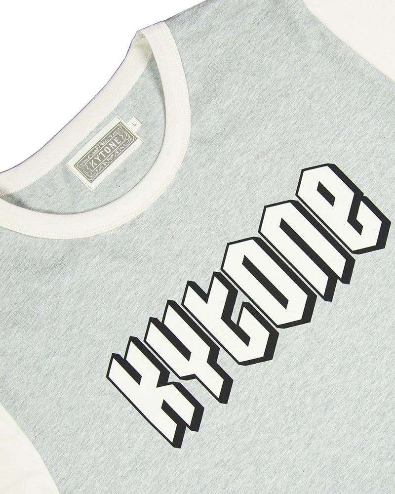 Kytone Metal Grey/White LS T'Shirt - Salt Flats Clothing 