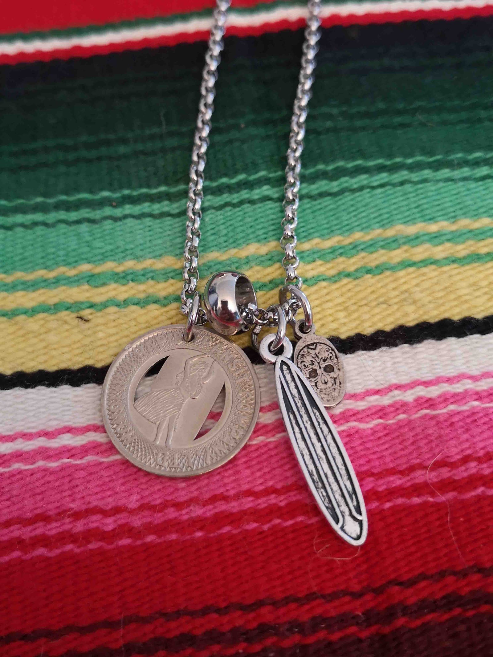 Black Pearl Creations Vintage Honolulu Token Necklace