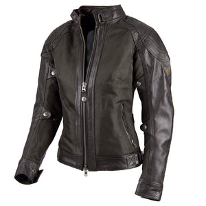 By City - By City Ladies Sahara Venty II Mesh Leather Jacket Brown - Ladies Jackets - Salt Flats Clothing