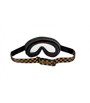 Ethen Scrambler Goggles - Black Gold Checker