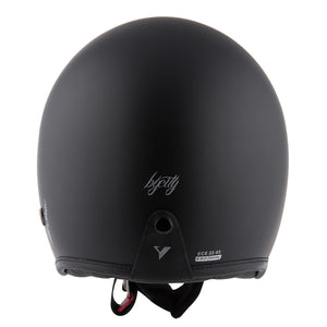 ByCity Two Strokes Open Face Helmet - Full Black