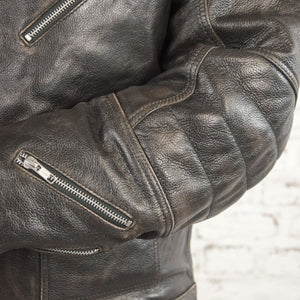 Age of Glory - Age of Glory Rocker Black Leather Jacket - Men's Jackets - Salt Flats Clothing
