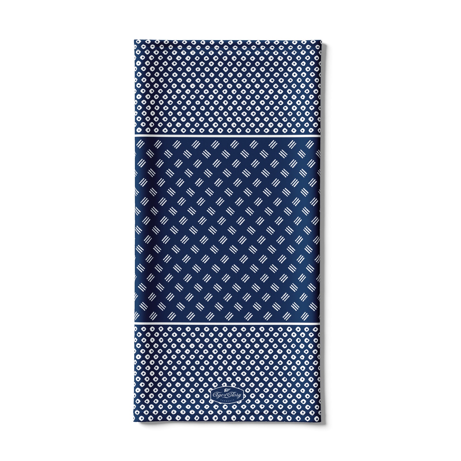 Age of Glory Kanoko Indigo White Bandana Tube