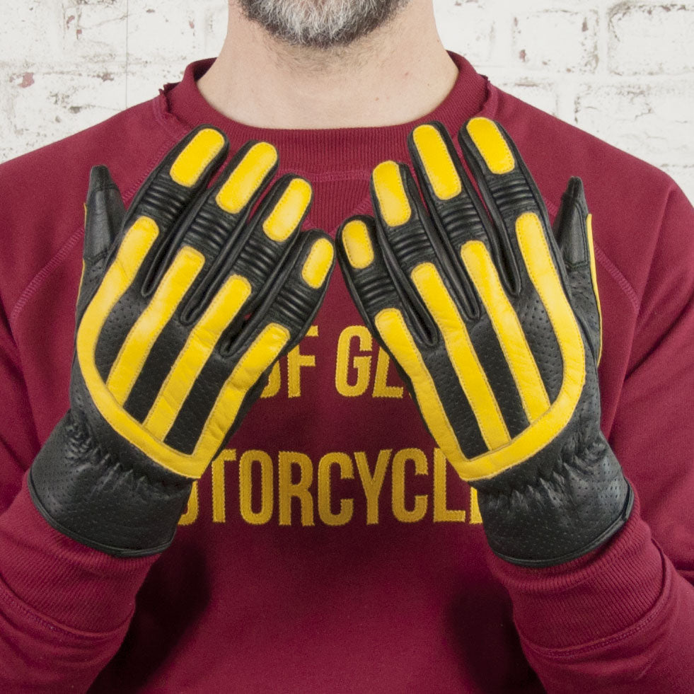 glory handschuhe Alter des Glory Victory Black Yellow CE -Handschuhe