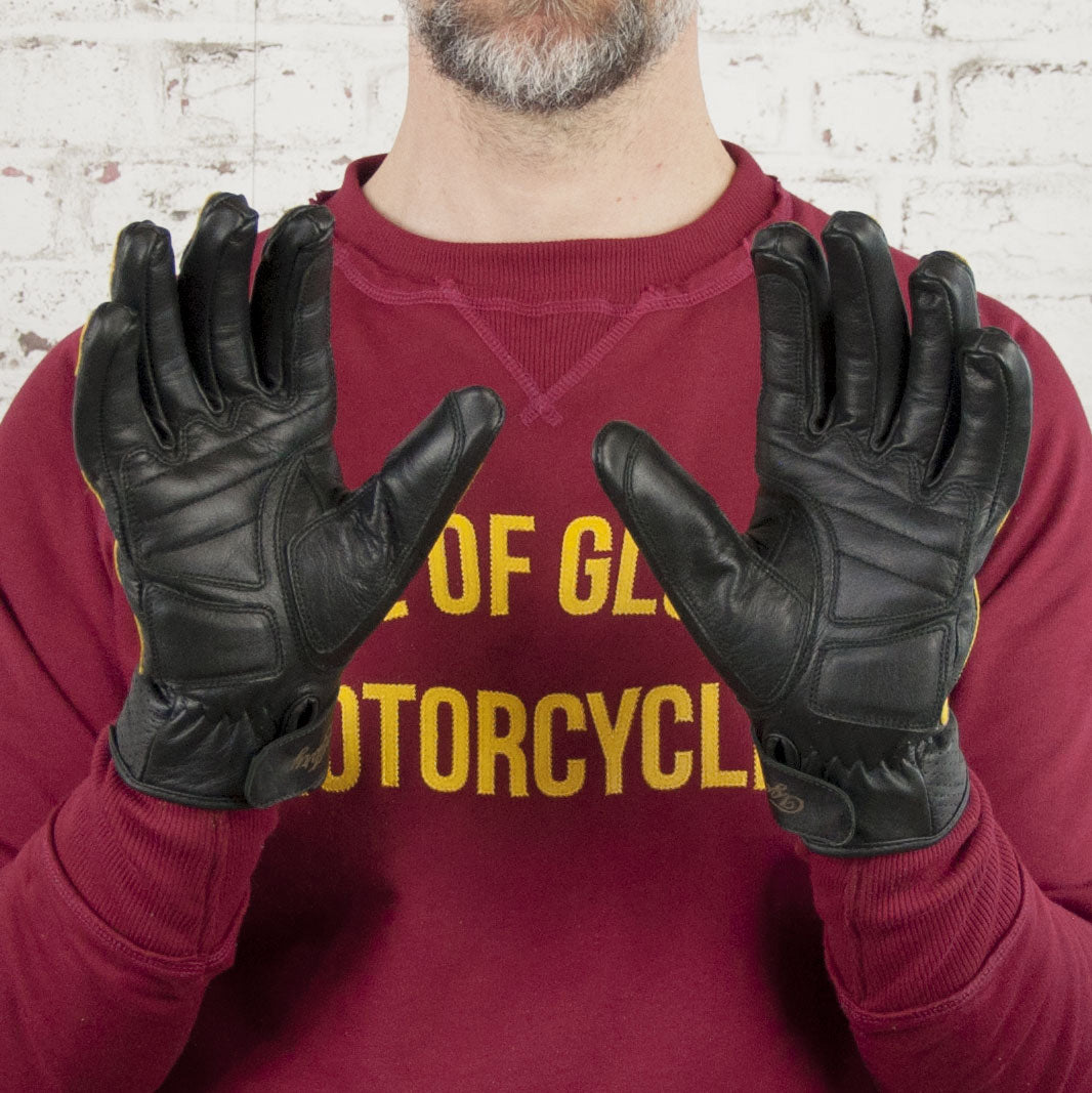 glory handschuhe Alter des Glory Victory Black Yellow CE -Handschuhe