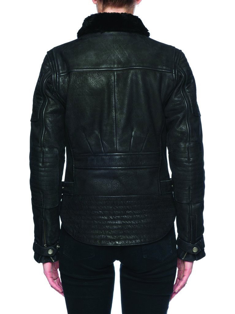 Black Arrow - Black Arrow Ladies Night Hawk Buffalo Leather Jacket - Ladies Jackets - Salt Flats Clothing