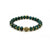 Black Pearl Creations Chrysocolla Pearl and Brass Bracelet