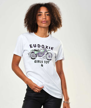Eudoxie - Eudoxie Bianca White Unisex T'Shirt - T-Shirts - Salt Flats Clothing