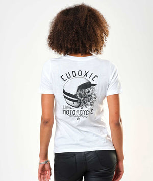 Eudoxie - Eudoxie Bonnie White T'Shirt - T-Shirts - Salt Flats Clothing