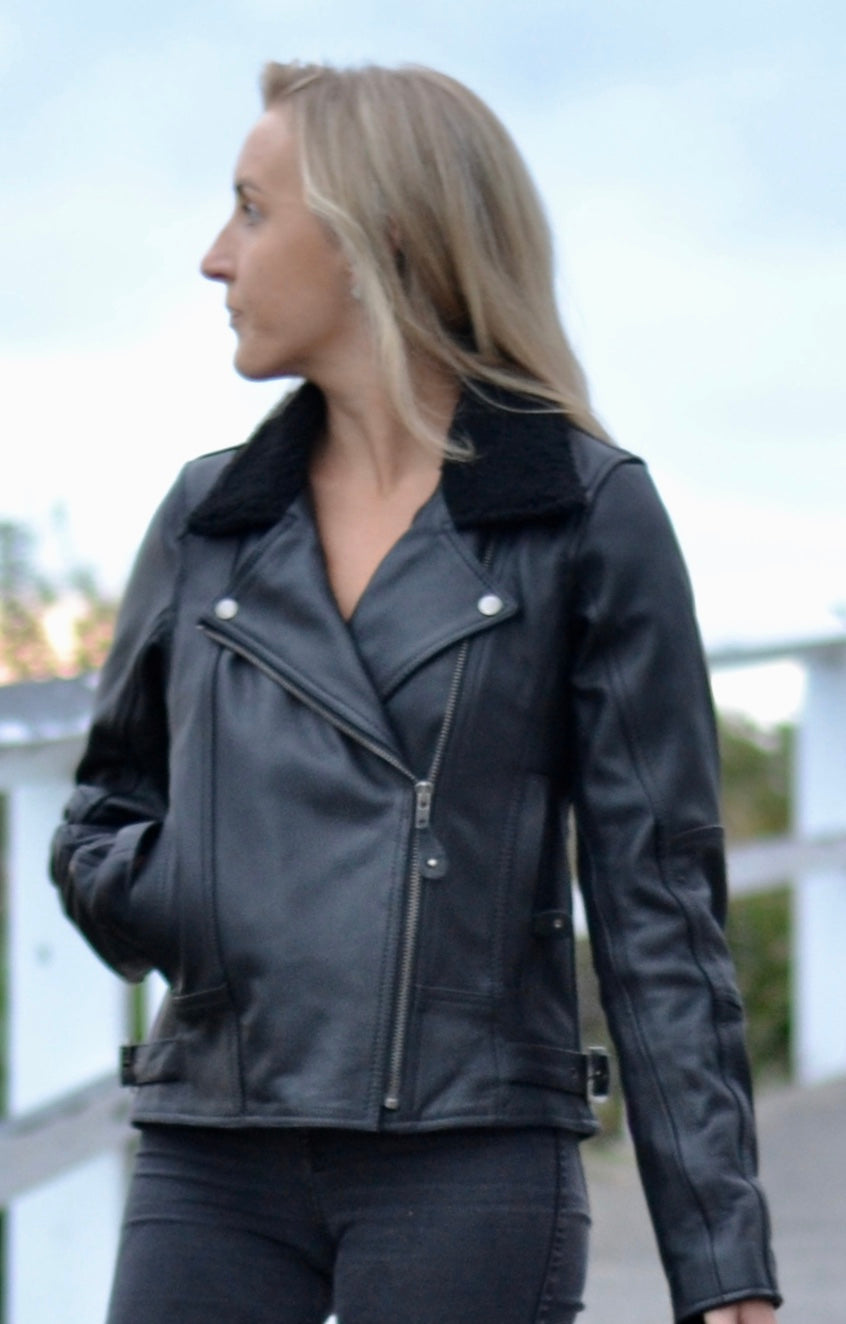 Blackbird Motorcycle Wear Night Owl Ladies MotorcycleJacket