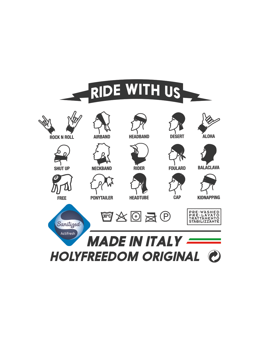 Holy Freedom - Holy Freedom Viper Stretch Bandana Tube - Bandana's and Tubes - Salt Flats Clothing