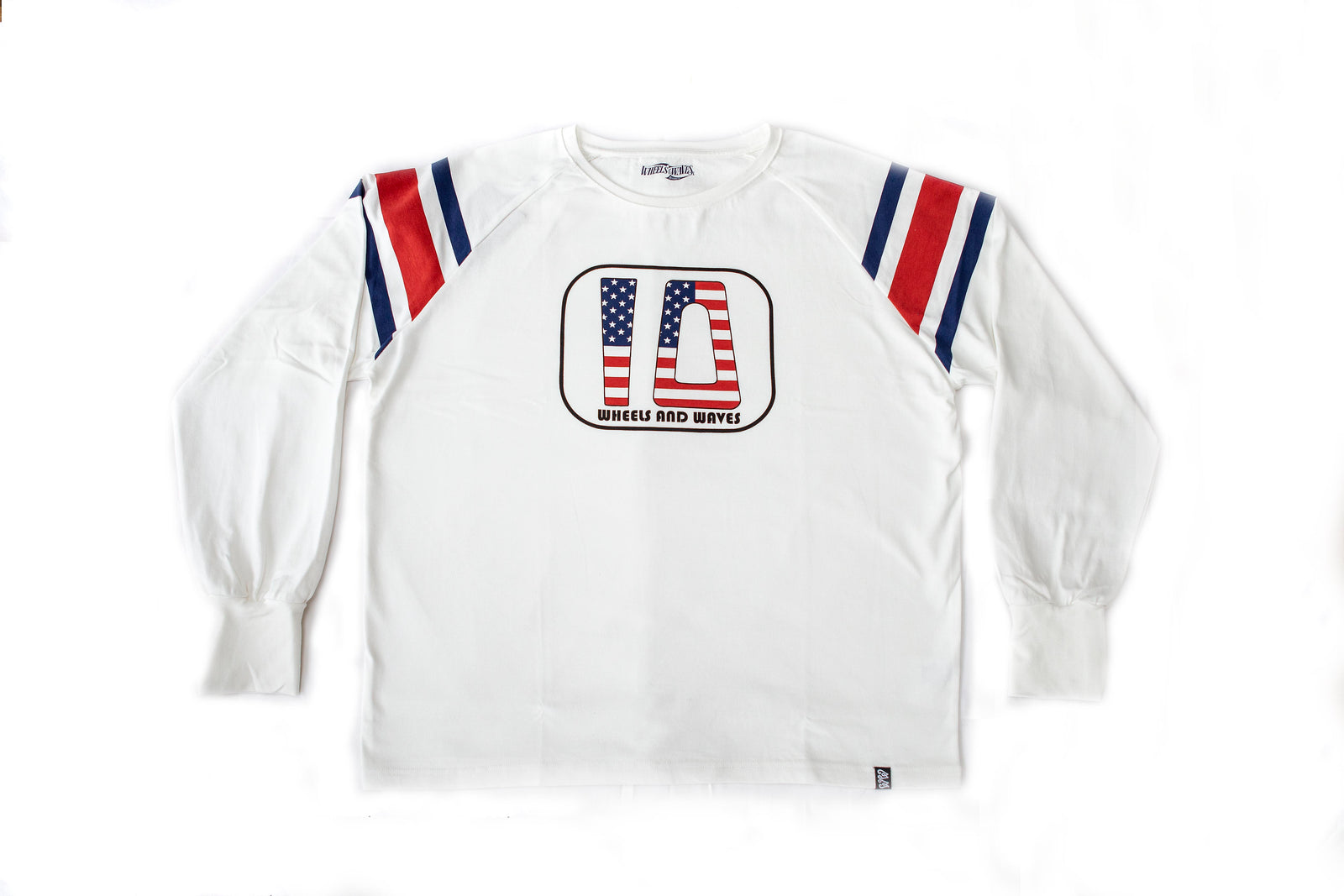 Wheels and Waves Hornet Long Sleeve T'Shirt in Ecru