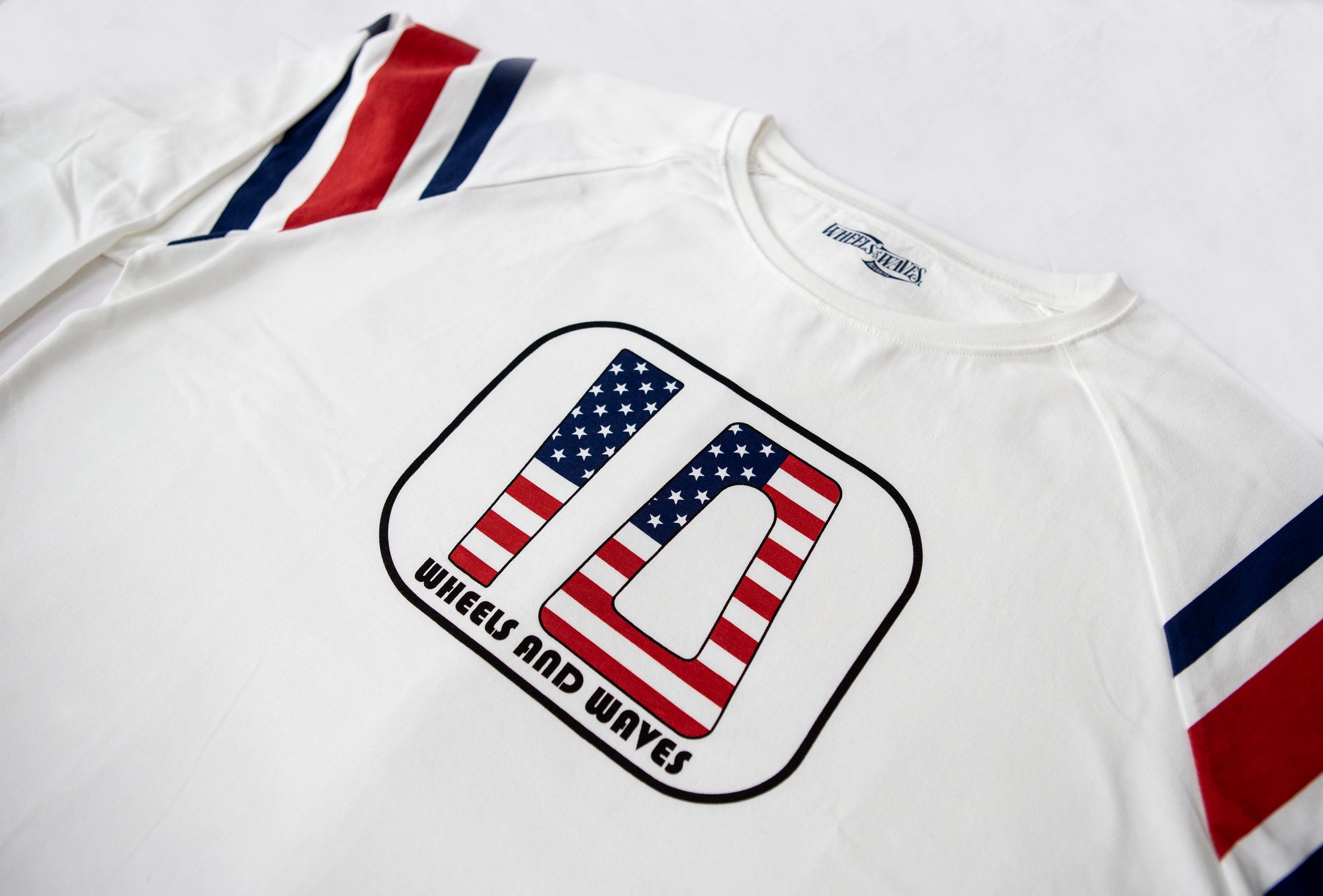 Wheels and Waves Hornet Long Sleeve T'Shirt in Ecru