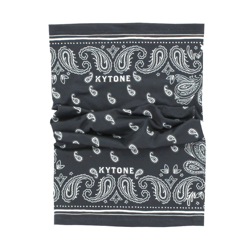 Kytone - Kytone Paisley Grey Black Neck Bandana Tube - Bandana's and Tubes - Salt Flats Clothing