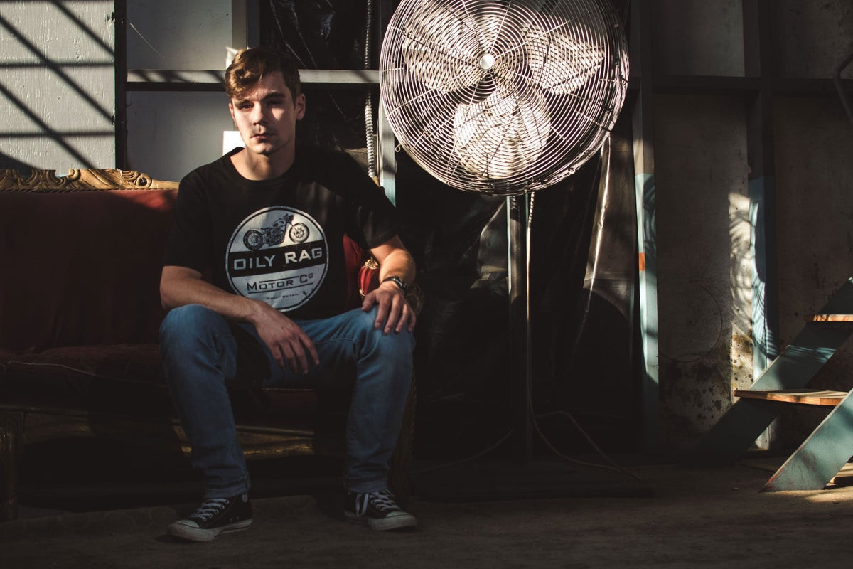 Oily Rag Clothing - Oily Rag Clothing Black Label Motor Co T'Shirt - T-Shirts - Salt Flats Clothing