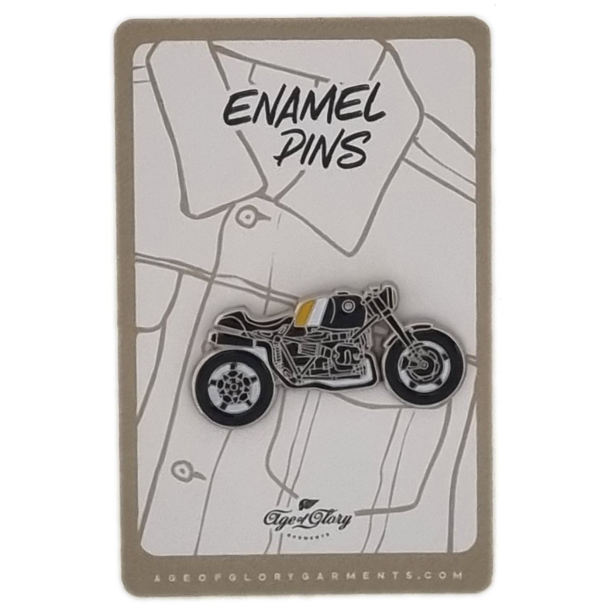 Age of Glory x Pier City Customs Rennen Bike Pin