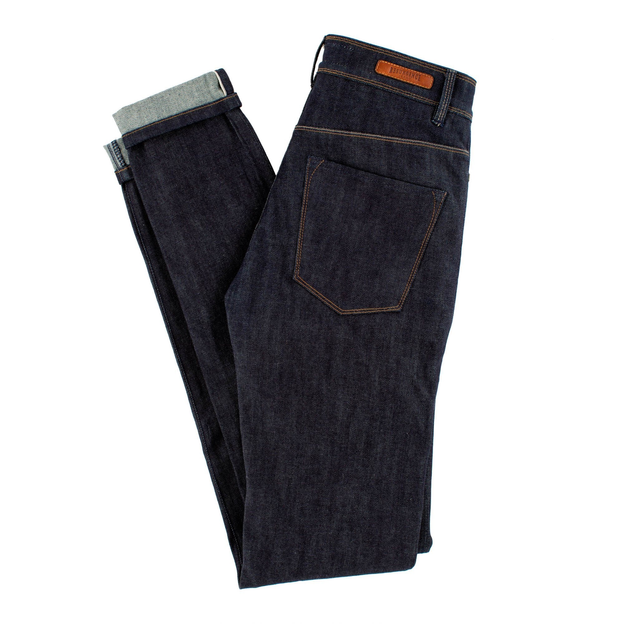 Resurgence Gear Inc. - Resurgence Gear® Cafe Racer Ladies Raw Selvedge Protective Motorcycle Jeans - Ladies Trousers - Salt Flats Clothing